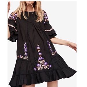 NWT Free People Pavlo Dress in Black L